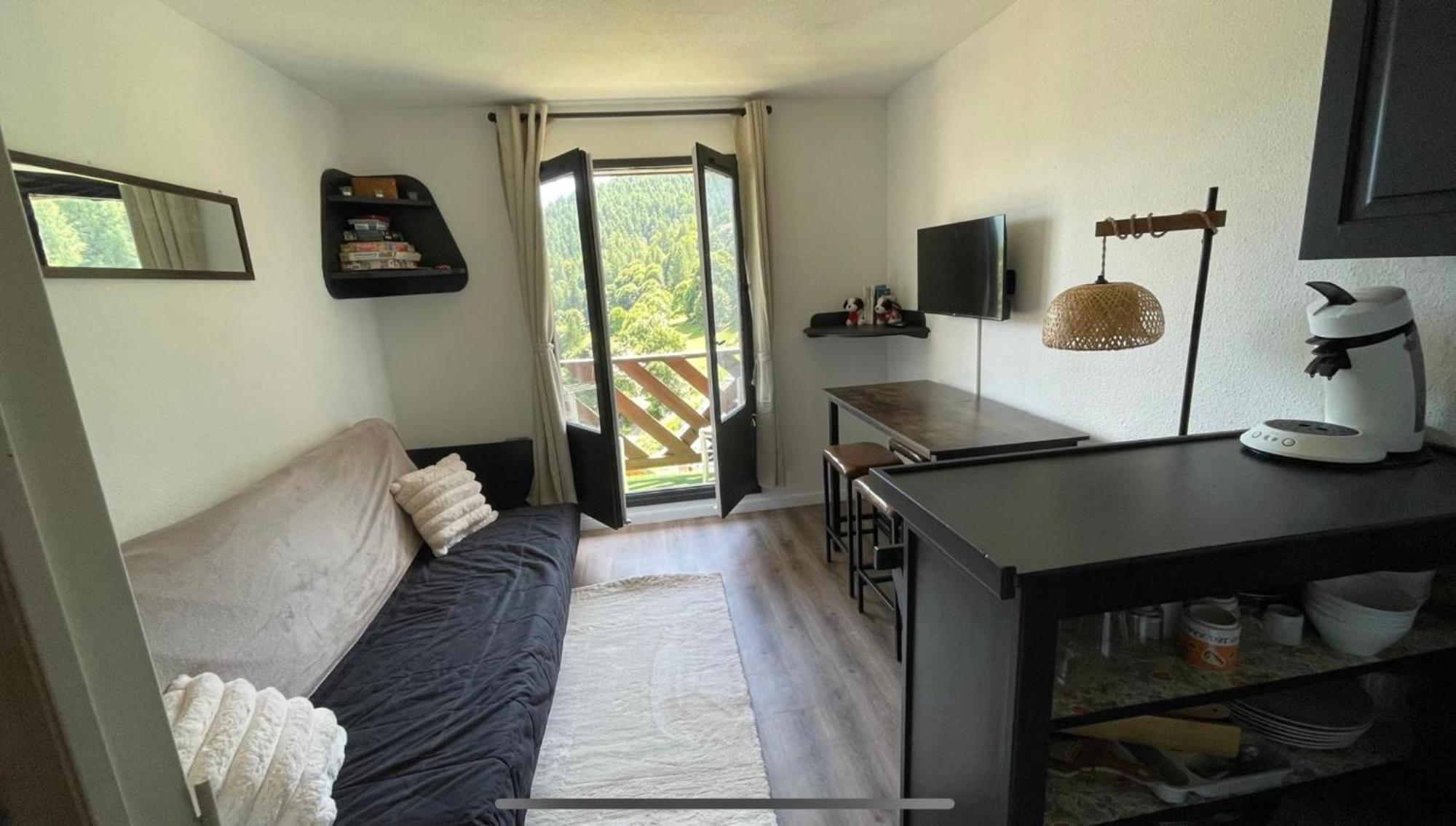 Studio Cosy 4 Couchages Avec Parking Et Balcon, Au Pied Telesiege Et Vente Forfaits A La Foux D'Алос Екстериор снимка